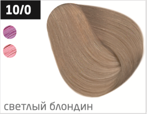 OLLIN color 10/0 светлый блондин 100мл перманентная крем-краска для волос