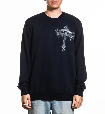 Affliction | Свитшот мужской Wicked Crew Fleece A30774 спереди