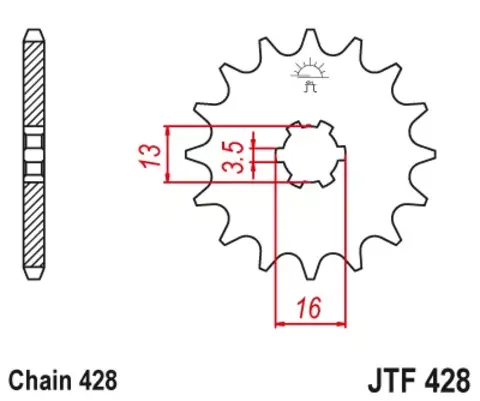 Звезда ведущая JTF428 16