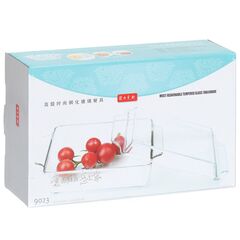 Форма для выпечки стекло, 1 л, прямоуг, с крыш, Y4-3579