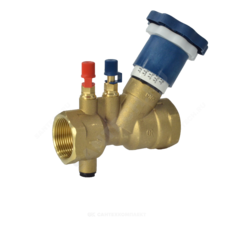 Клапан балансировочный ручной латунь Ду 15 Ру25 Тмакс=110 оС ВР Kvs=2.5м3/ч с измерительными ниппелями OR 0621.015