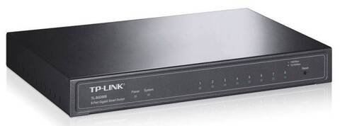 TP-Link SG2008, 8-портовый гигабитный настольный Smart коммутатор, 8 портов RJ45 10/100/100 Мбит/с