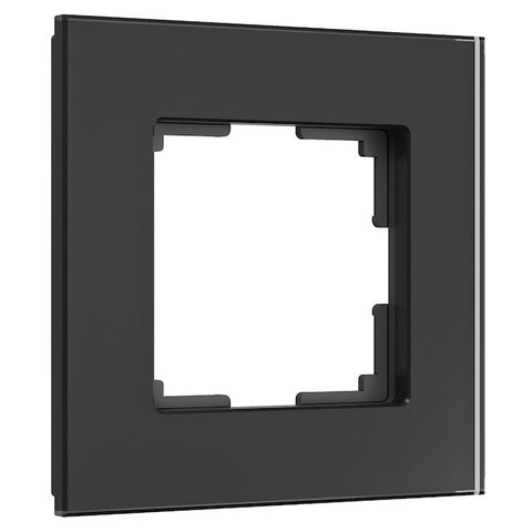 Рамка на 1 пост. Цвет Чёрный soft-touch. Werkel(Веркель). Senso. a064572 / W0013108