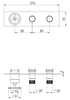 Remer CH98D2WBXV Смеситель для душа Remer Chrono CH98D2WBXV, сталь