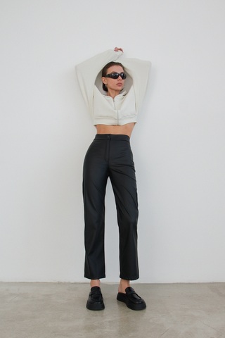 Брюки ECO LEATHER, BLACK