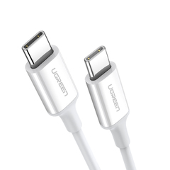 Кабель UGREEN US264 USB-C 2.0 Male To USB-C 2.0 Male 3A Data Cable, 0,5м, белый