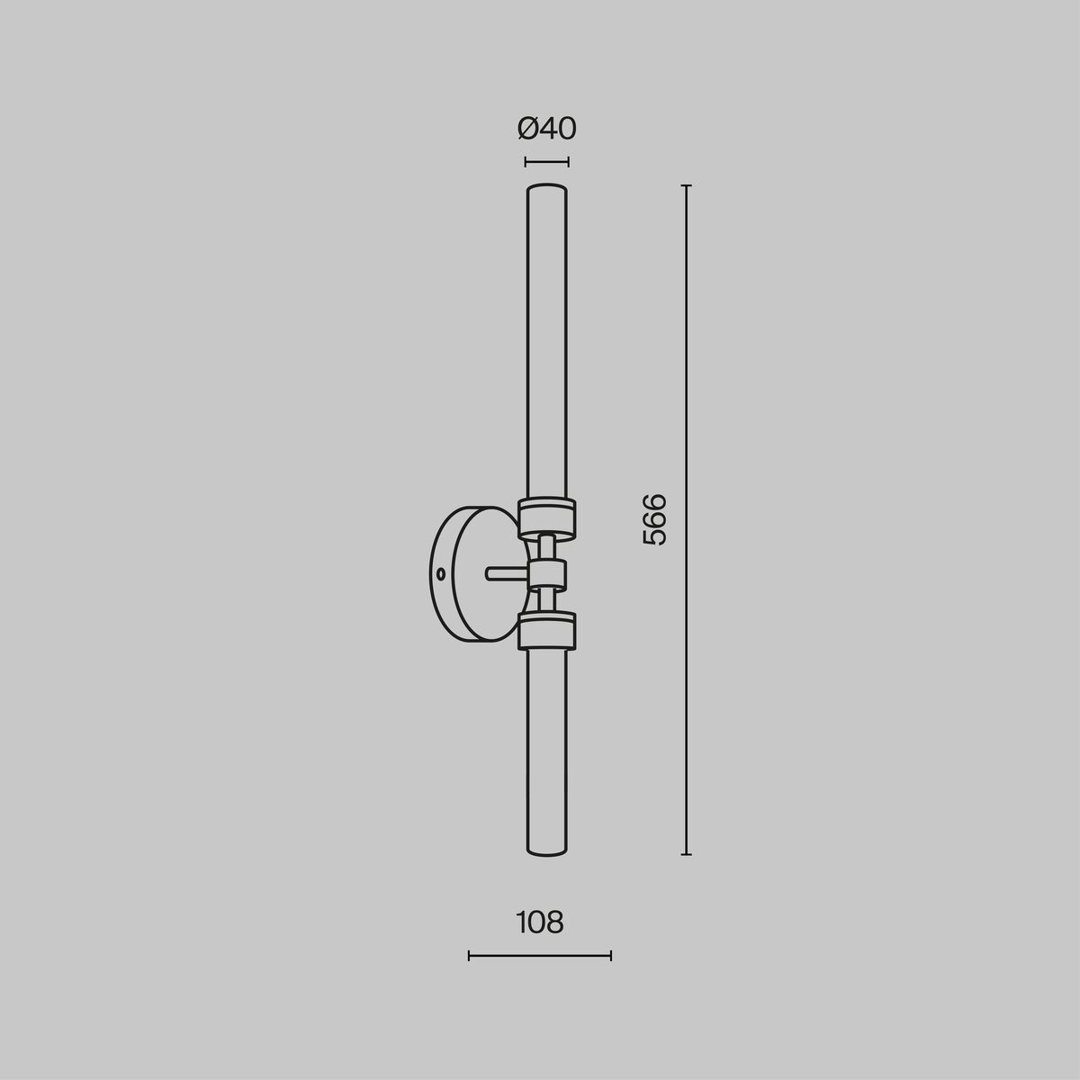 Подсветка для зеркал Maytoni Stelo MOD116WL-L7BS3K