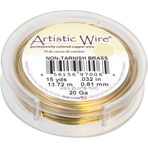 Проволока Artistic Wire 20 Ga (0.812 мм) Non-Tarnish Brass
