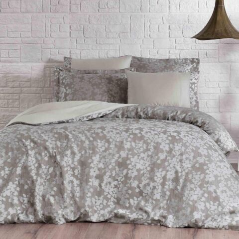 Постельное белье JACQUARD PRINTEMPS бежевый жаккард deluxe TIVOLYO HOME Турция