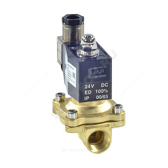 Клапан электромагнитный латунь НЗ СК-12 Ду 20 Ру7 G3/4" ВР с катушкой 24В 90С Росма 00000013041