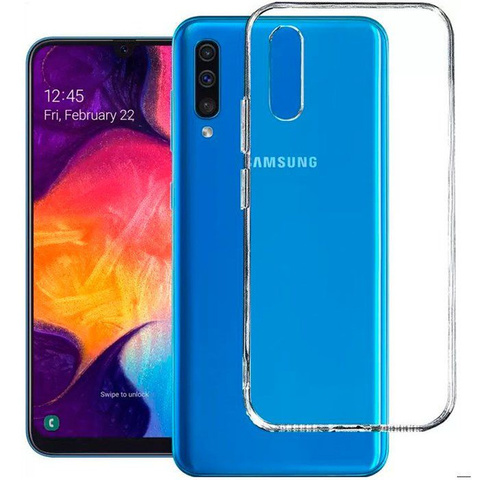 Силиконовый чехол TPU Clear case (толщина 1.0 мм) для Samsung Galaxy A50 / A50s / A30s (Прозрачный)