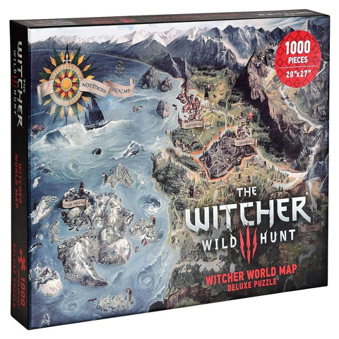 Пазл Witcher: Wild Hunt World Map (1000 Pieces)