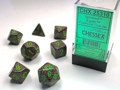 Chessex 7-dice set Earth