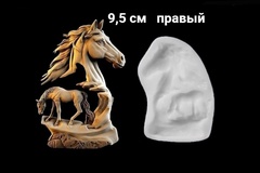 Силиконовый молд № 344 Конь правый большой