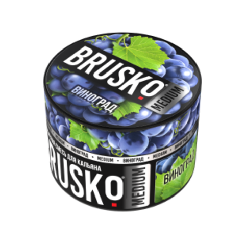 Бестабачная смесь для кальяна BRUSKO 50г MEDIUM - Виноград