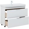 Aquanet 336309 Тумба Ирис new 90 напольная 2 ящ. цв.белый глянец (336309)