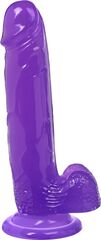 Фиолетовый реалистичный фаллоимитатор Mr. Bold L - 18,5 см. - 