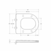 BelBagno BB8134CPR/SC Чаша унитаза Р-trap с сиденьем дюропласт soft close