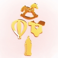 Комплект зеркальных фигурок Детский 4 шт