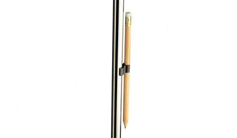 K&M 16096-000-55 держатель для карандаша на стойку диаметром 24-26 мм, чёрный