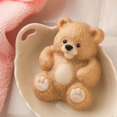 Медвежонок Мишутка, пластиковая форма для мыла
