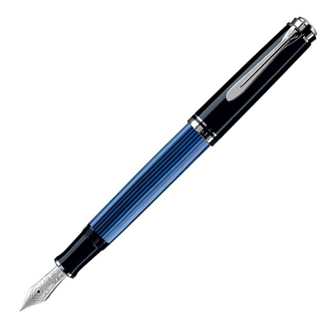 Ручка перьевая Pelikan Souverän® M805, Black and Blue, M (933630)