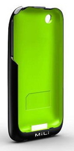 MiLi Power Skin (HI-C20) – дополнительный аккумулятор для iPhone 3G(S) (B-Green)