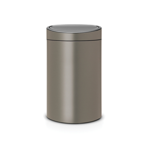 Мусорный бак Touch Bin new 40л Brabantia Платиновый