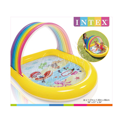 Детский надувной бассейн Rainbow Arch,  Intex57156NP, 147 x 130 х 86 см,