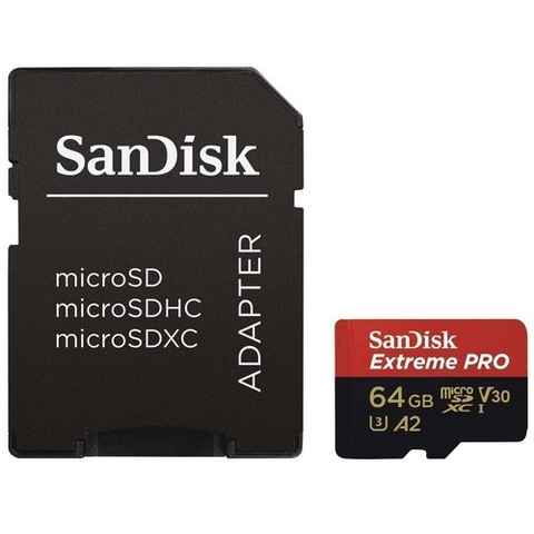 Карта памяти microSD 64GB SanDisk Extreme Pro