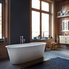 700469000000000 Duravit White Tulip Ванна акриловая 1800х900хh630 мм , отдельност., с бесш.панелью и рамой, с 2 накл для спины, со спец сливом и переливом, цвет белый
