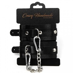 Наручники однослойные скругленные, черные