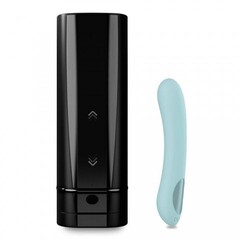 Комплект для пар KIIROO: интерактивный смарт мастурбатор Onyx+ и  вибратор Pearl 2+ (бирюзовый)