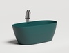 Salini 102521MF SOFIA 165x75 Ванна, донный клапан "Click-Clack" цвет на выбор, сифон, интегрированный слив-перелив, покраска по RAL полностью