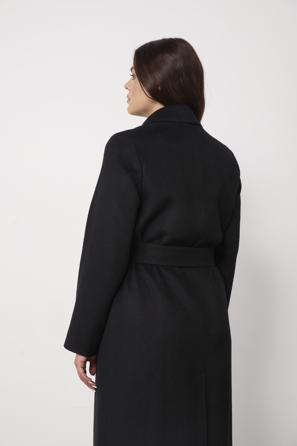 Пальто-халат, черный