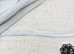 Шнур плоский х/б, ш. 15 мм, турецкое плетение, отбеленный