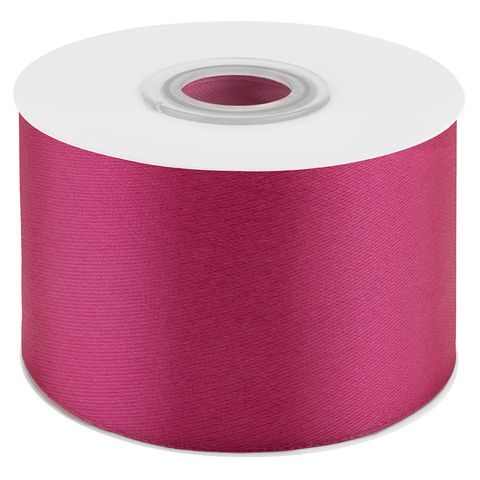 Лента Атласная (5см*22,85м) Фуше/Фуксия.
