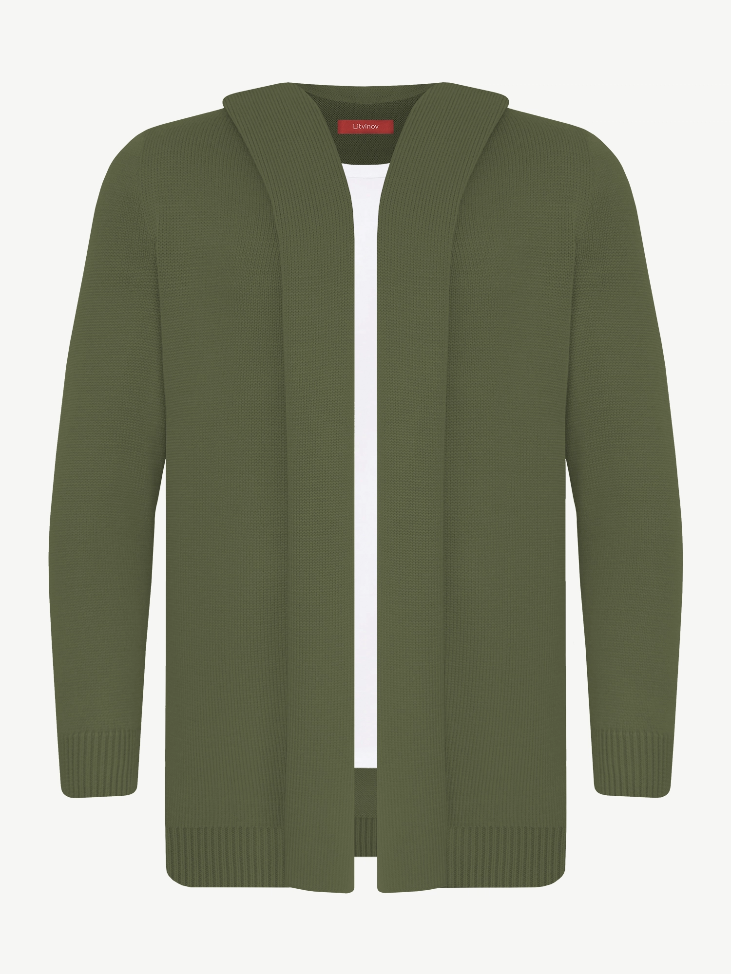 Кардиган с капюшоном из экохлопка