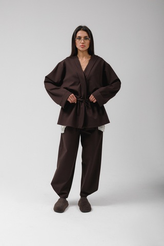 Брюки джерси (шоколад)