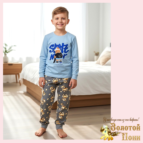 Пижама хлопок м (9-12) 251204-W2004