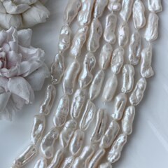 Жемчуг натуральный барочный, палочки, 16,7-26,3 мм, 1 нить, Ж035