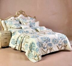 Бесшовное постельное бельё, креп-жатка, 1,5 спальное, комплект К-003