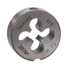 Плашка М 6,0х1,0 DINEN22568 HSS 6g 20х7мм Volkel 27438