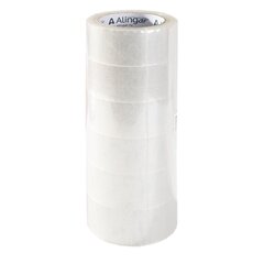 
          Клейкая лента упаковочная Alingar, 48 мм * 90 м, основа полипропилен, прозрачная, уп. 6 шт.