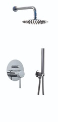 Vetta SETDOAF00M2-M000 Комплект: встраиваемый однорычажный смеситель для душа, верхний душ из стены диаметром 200 мм, встраиваемый душ с 1 режимом и со шлангом 1,5м фото