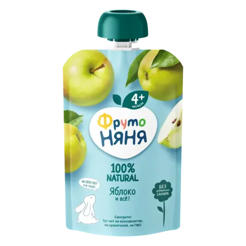 Пюре ФРУТО НЯНЯ яблоко 90г