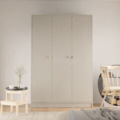 Шкаф для одежды, 117х55х175, Марм, распашной, в прихожую, со штангой и полкой, серый, Dipriz