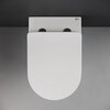 Ceramica Nova Highlight CN1812 Напольный пристенный унитаз-соло с ультра тонким сидением с функцией плавного закрытия, цвет: белый