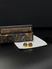 20187- Серьги-пусеты CDior круглые с логотипом