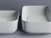 Умывальник чаша накладная прямоугольная с керамической накладкой                                на сливное отверстие Element 600*375*145мм Ceramica Nova CN5021
